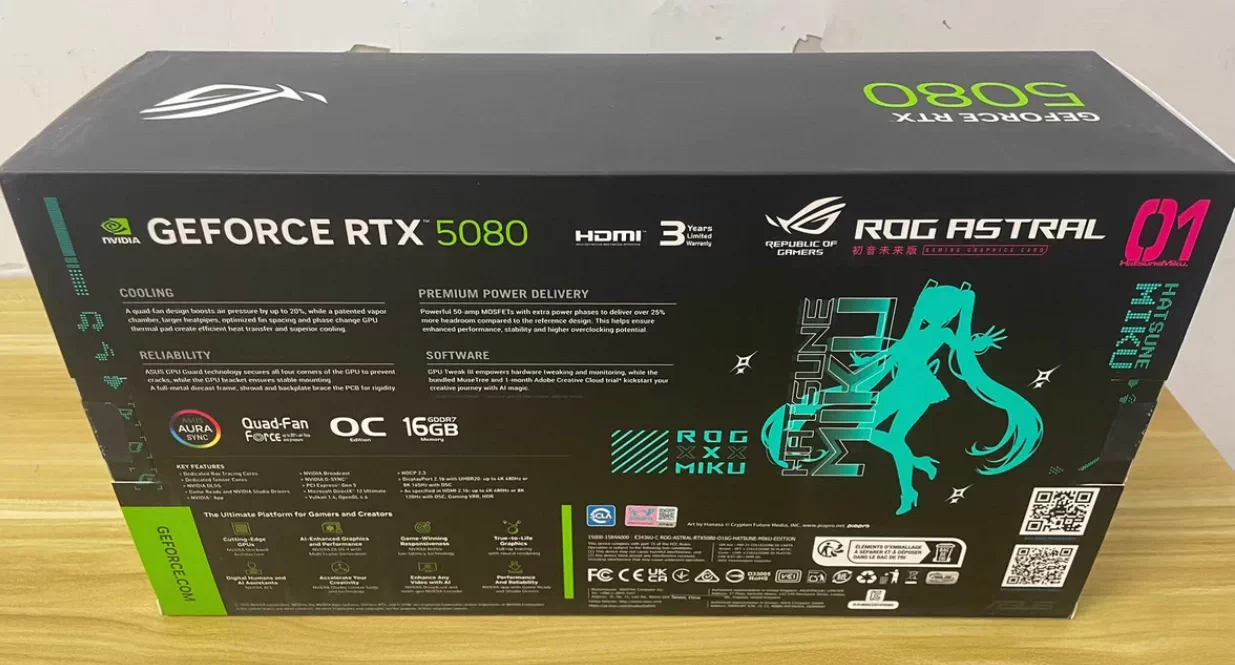 ASUS  5080 16GB  HATSUNE MIKU EDITION