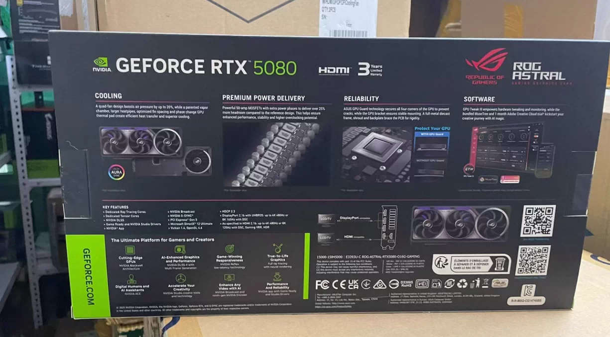 ASUS ROG ASTRAL 5080 16GB OC Edition