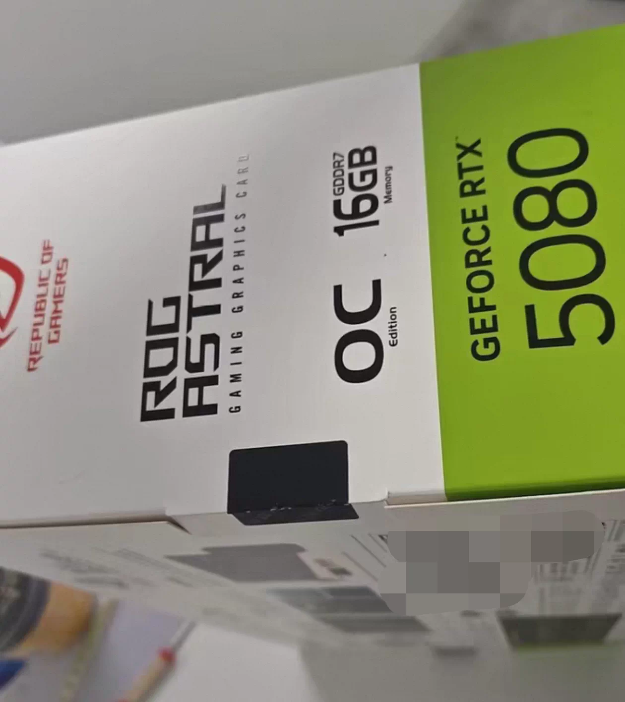 ASUS ROG ASTRAL 5080 16GB WHITE