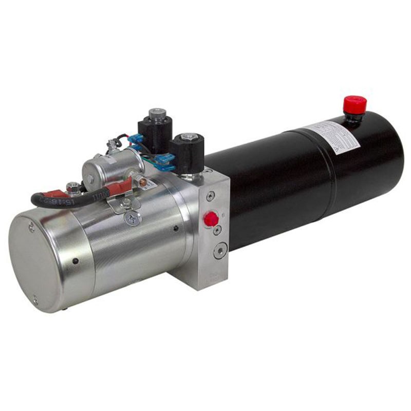 Bucher 12V DC Double-Acting Hydraulic Power Unit – 1.4 GPM / 3000 PSI
