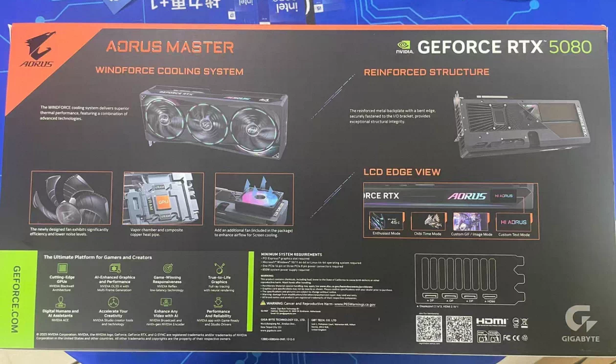 GIGABYTE AORUS  5080 MASTER 16G OC