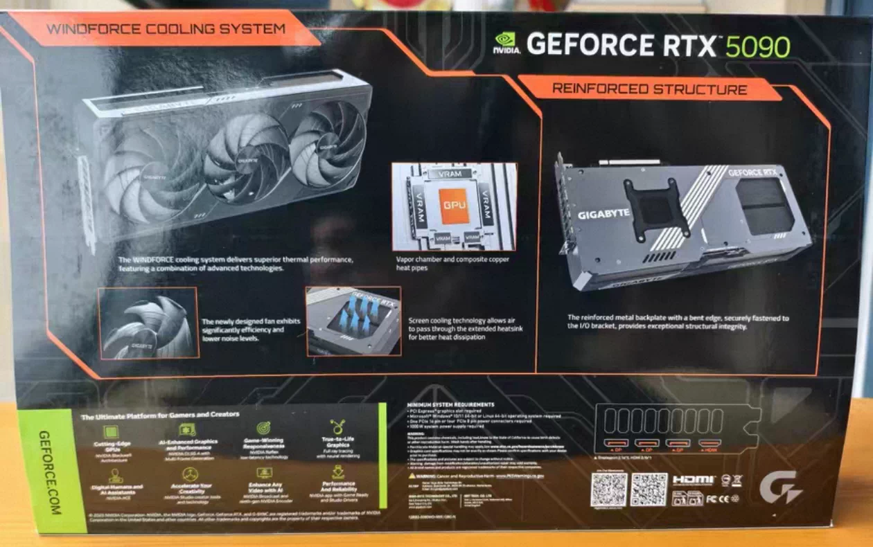 GIGABYTE   RTX 5090 WINDFORCE OC 32G