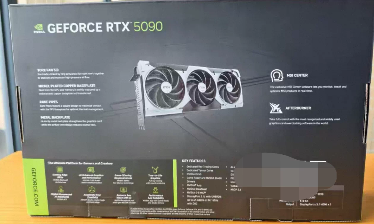 MSI GeForce RTX 5090 32G VENTUS 3X OC