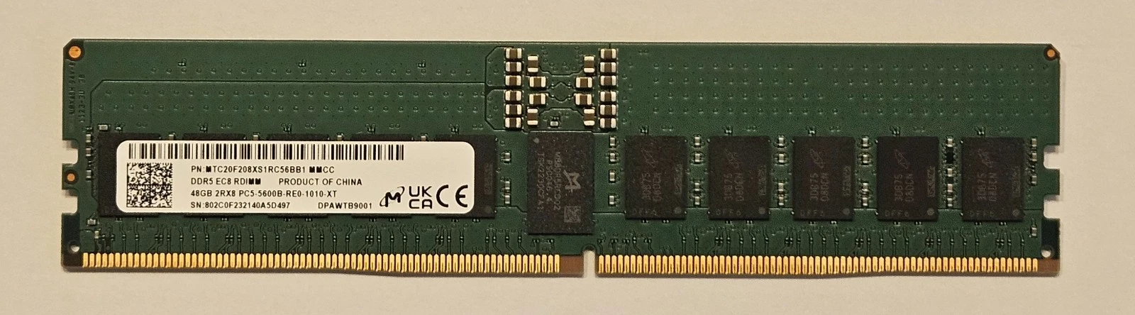 Micron 48GB DDR5-5600 ECC RDIMM