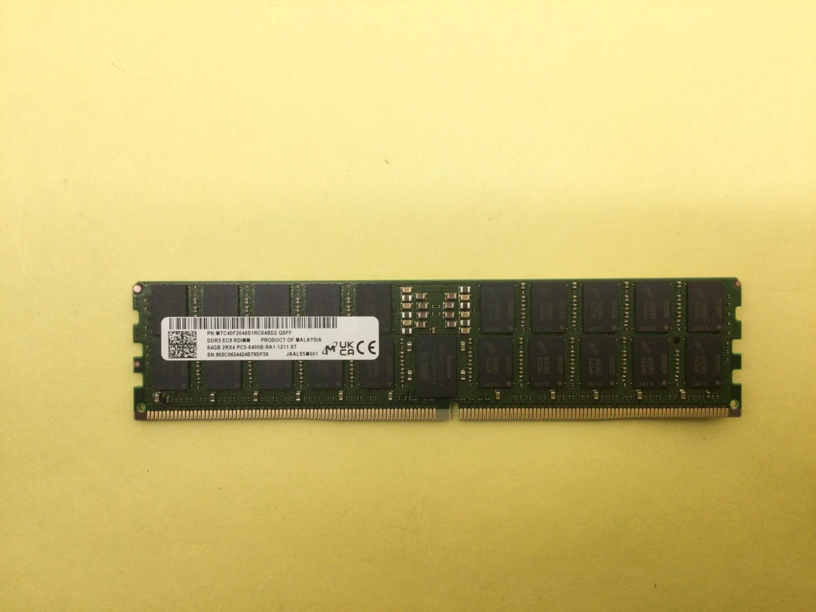 Micron 64GB DDR5-6400 ECC RDIMM