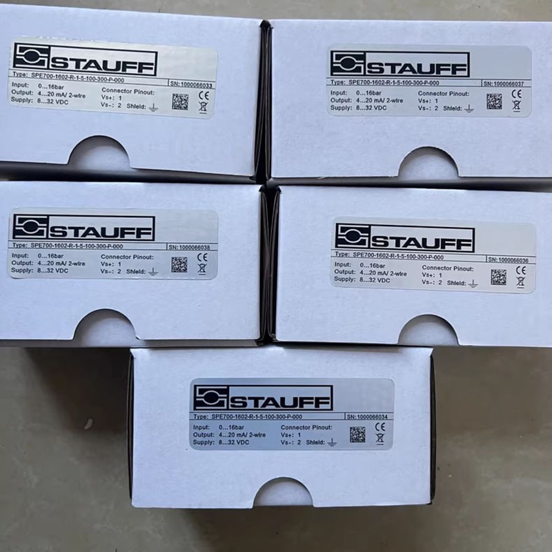 STAUFF Pressure Sensor SPE700-1602-R-1-5-100-300-P-000 0–300 Bar Industrial Pressure Transmitter