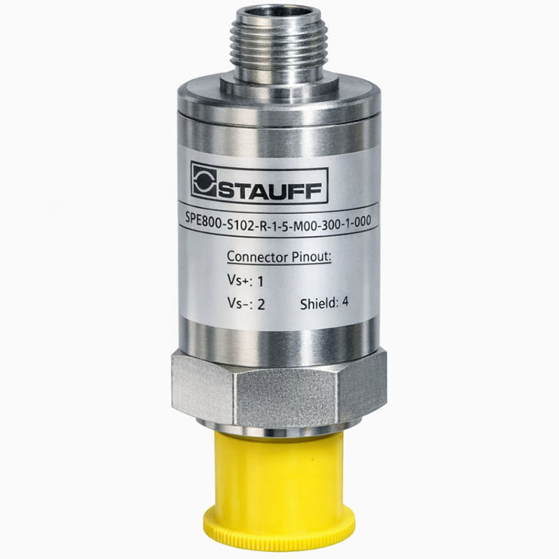 STAUFF Pressure Sensor SPE800-S102-R-1-5-M00-300-1-000 0–300 Bar Industrial Transmitter